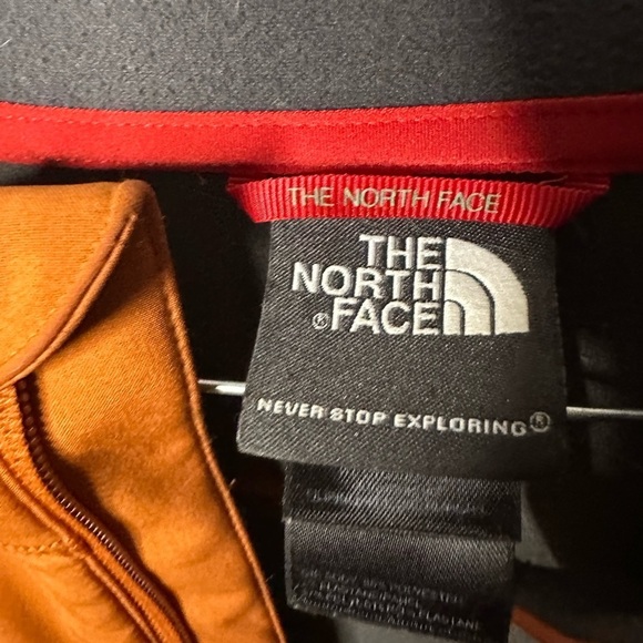 The North Face Performance Jacket Orange Gray Athletic Design - Picture 3 of 6